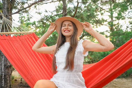 Beautiful young woman relax...