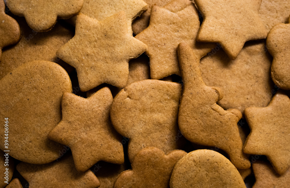 Closeup of traditional finnish christmas biscuits 