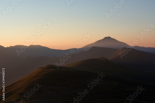 Tramonto sul monte Cimone, Appennino toscoemiliano, Fanano, Italia