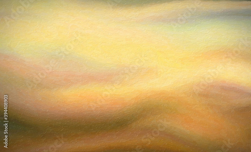 Abstract Painting. Hot Soft Colors. 3D rendering