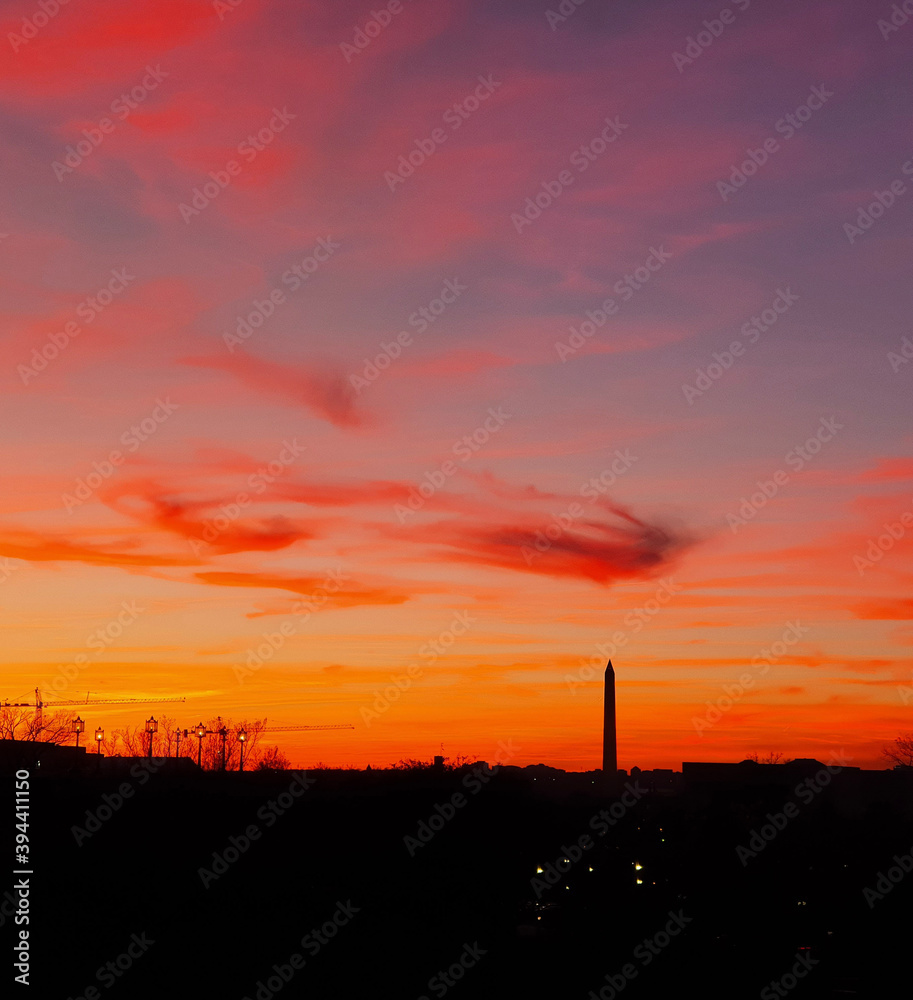 Washington DC at sunset