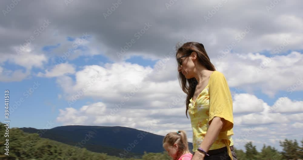 4k video motion steady shot: woman and four years age blonde girl walking in meadow
4k video motion steady shot: woman and four years age blonde girl walking in meadow