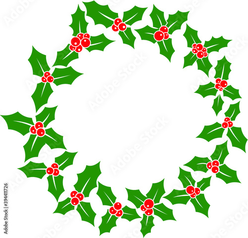 Vector illustration of the Christmas Holly Berry