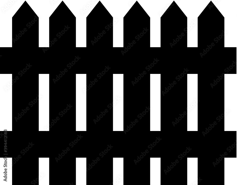 Vector illustration of the wood fence Vector illustration of the wood fence