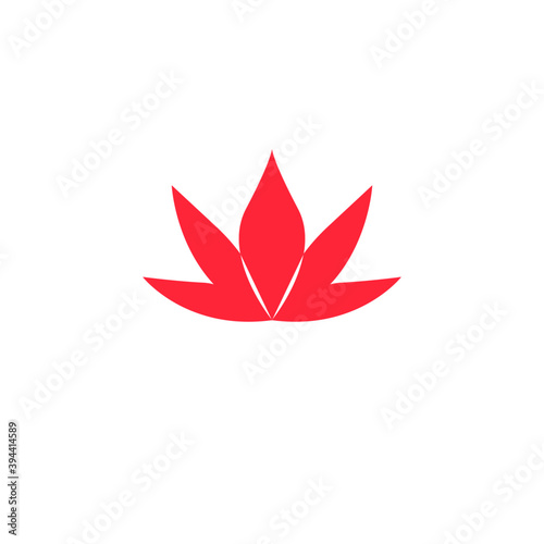 PINK LOTUS WELLNES SIGN SYMBOL ON WHITE