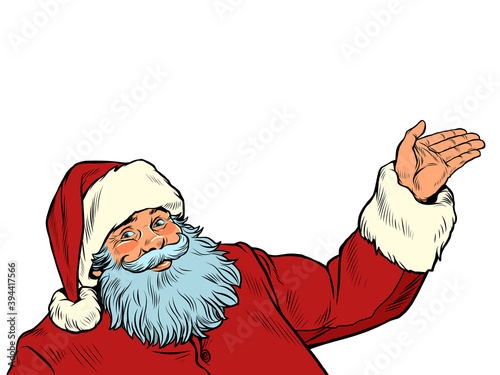 Santa Claus character isolate on a white background