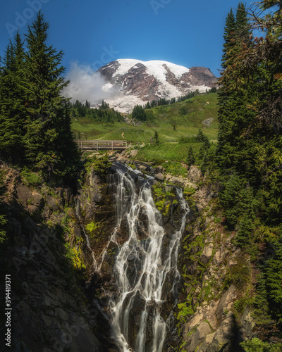 waterfall in mount rainier