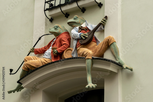 Foto Portal with frogs in Bielsko-Biala, Poland, secession, small Vienna, architectur