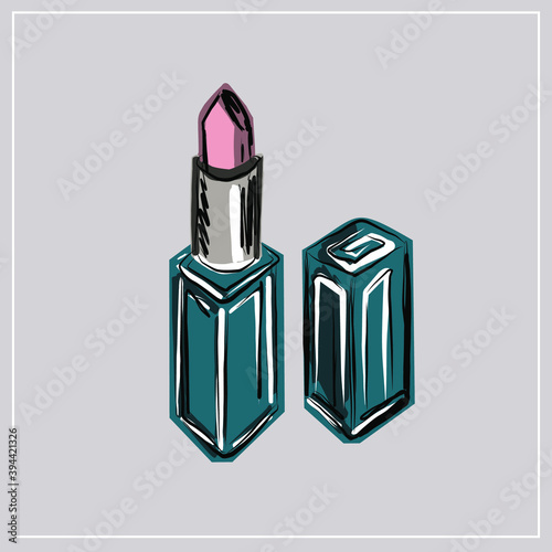 Cosmetic brushes, ball blush, eye shadow, powder, concealer, lipstick, cream, skin serum, nail polish. Perfume bottle, eau  de toilette, fragrance. Beauty shop, beauty box. set of decorative cosmetics