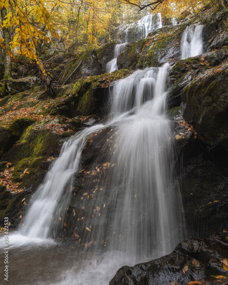 waterfall in autumn