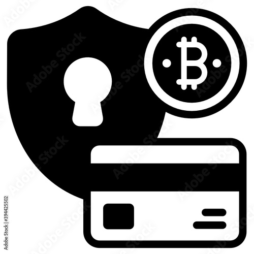 
Bitcoin transactions vector in modern editable style 
