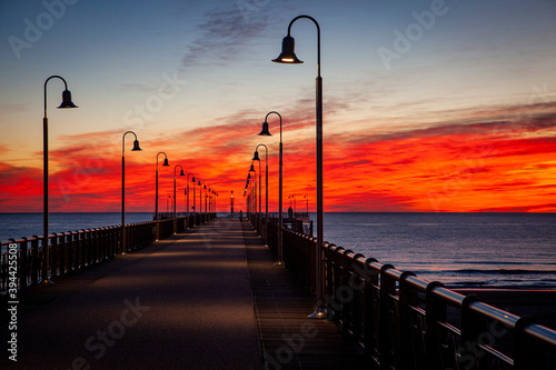 Pontile di Marina di Pietrasanta  LU  al tramonto