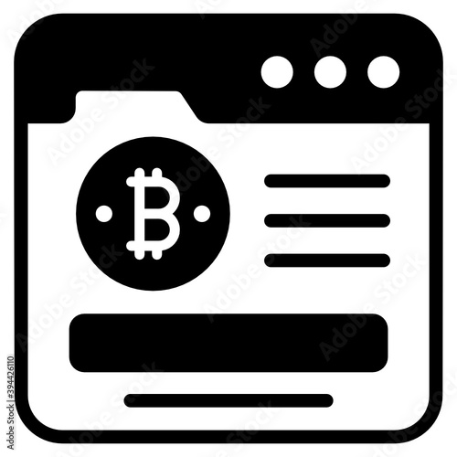 
Bitcoin news in solid style, btc with paper 
