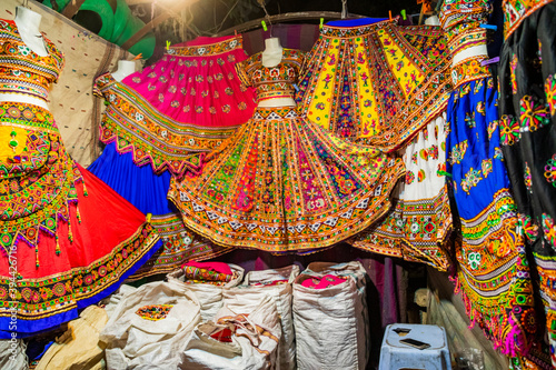 Colorful handicrafts for sale in Law Garden. Ahmedabad