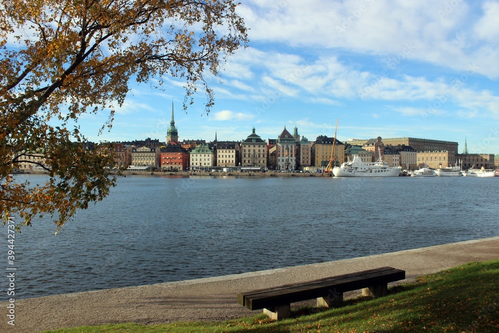 Gamla Stan, Stockholm, viewed from Skeppsholmen. Gamla Stan, Stockholm, viewed from Skeppsholmen.