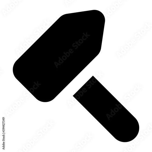 
Icon of a sledgehammer in perfect solid design
