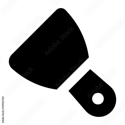 
A paint scraper solid icon design
