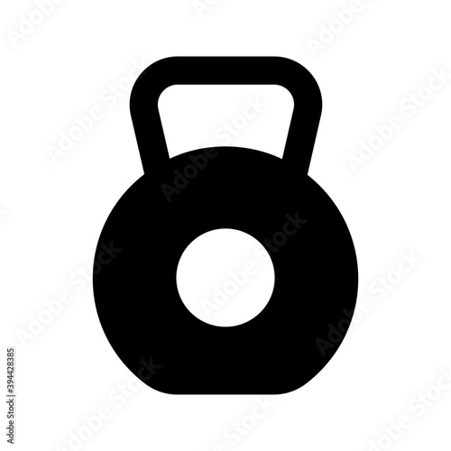 
Filled vector design of kettlebell icon.
