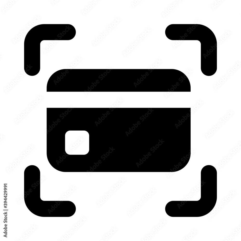 Payment detector, solid icon of card scanner
Payment detector, solid icon of card scanner