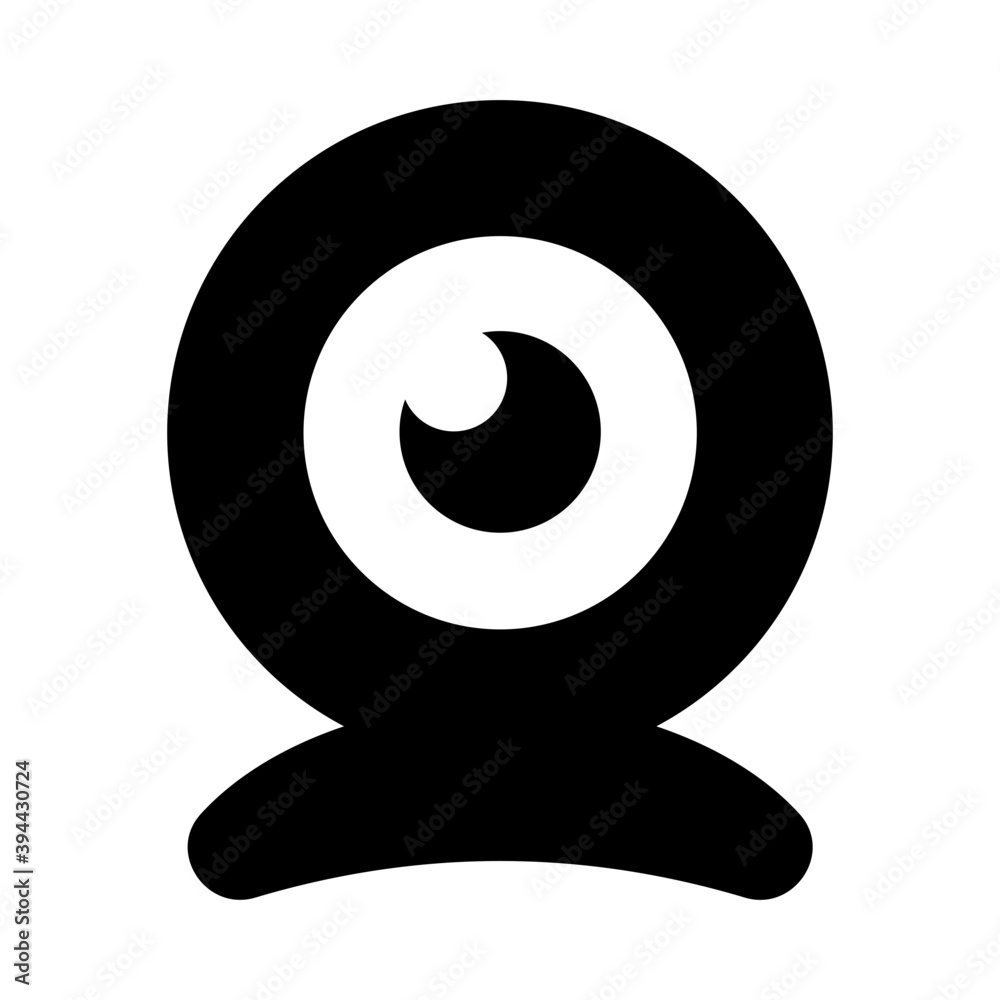 Webcam vector style, icon of internet camera
Webcam vector style, icon of internet camera