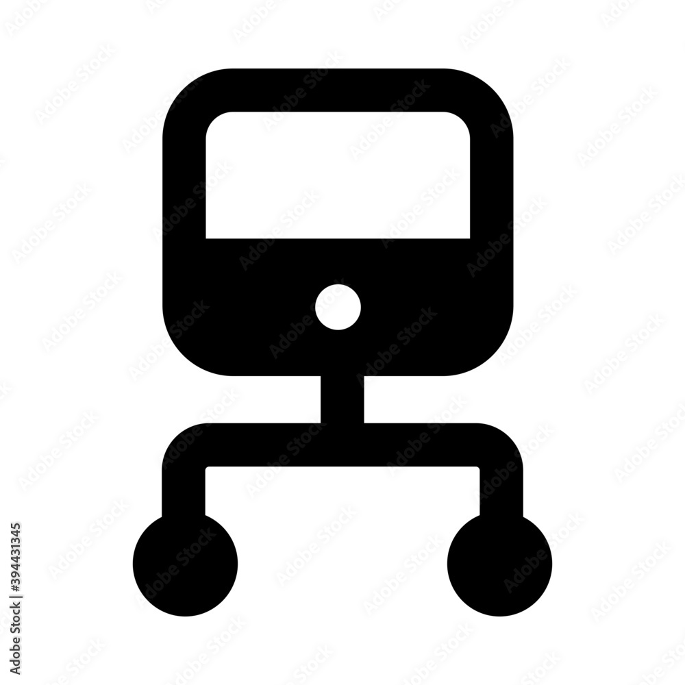 An icon design of pc network, filled style vector
An icon design of pc network, filled style vector
