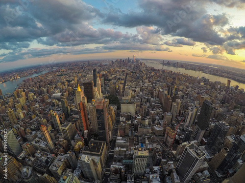 aerial view of manhatten from the empire state building © Mandeep