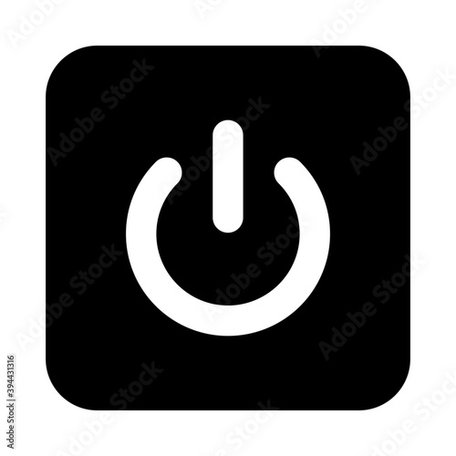 
Power button, an icon of shutdown button 
