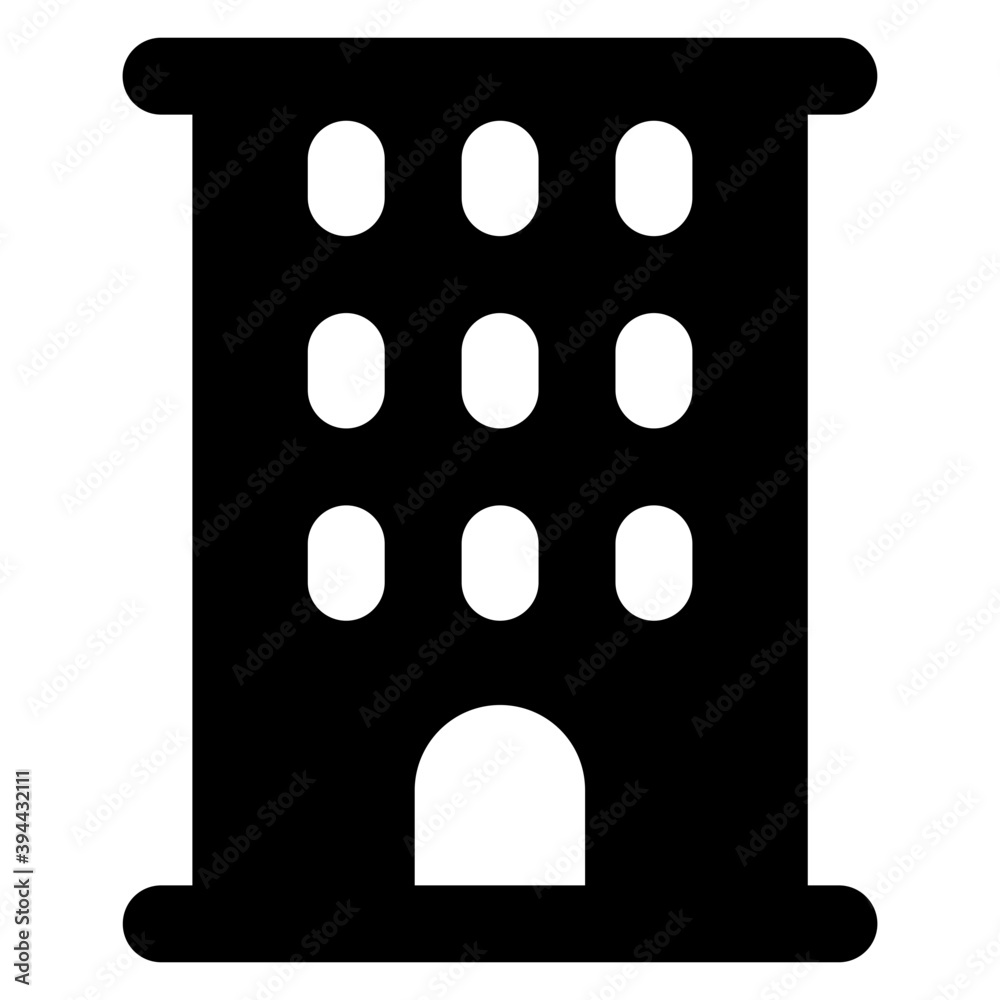 Icon of accommodation in filled style
Icon of accommodation in filled style