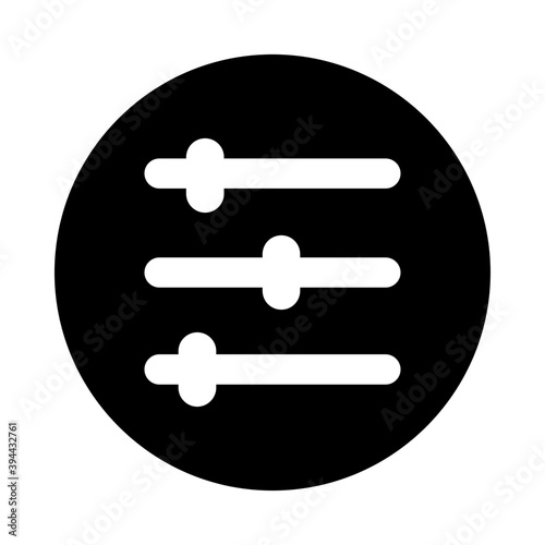 
Volume equalizer vector, sound controller in solid style 
