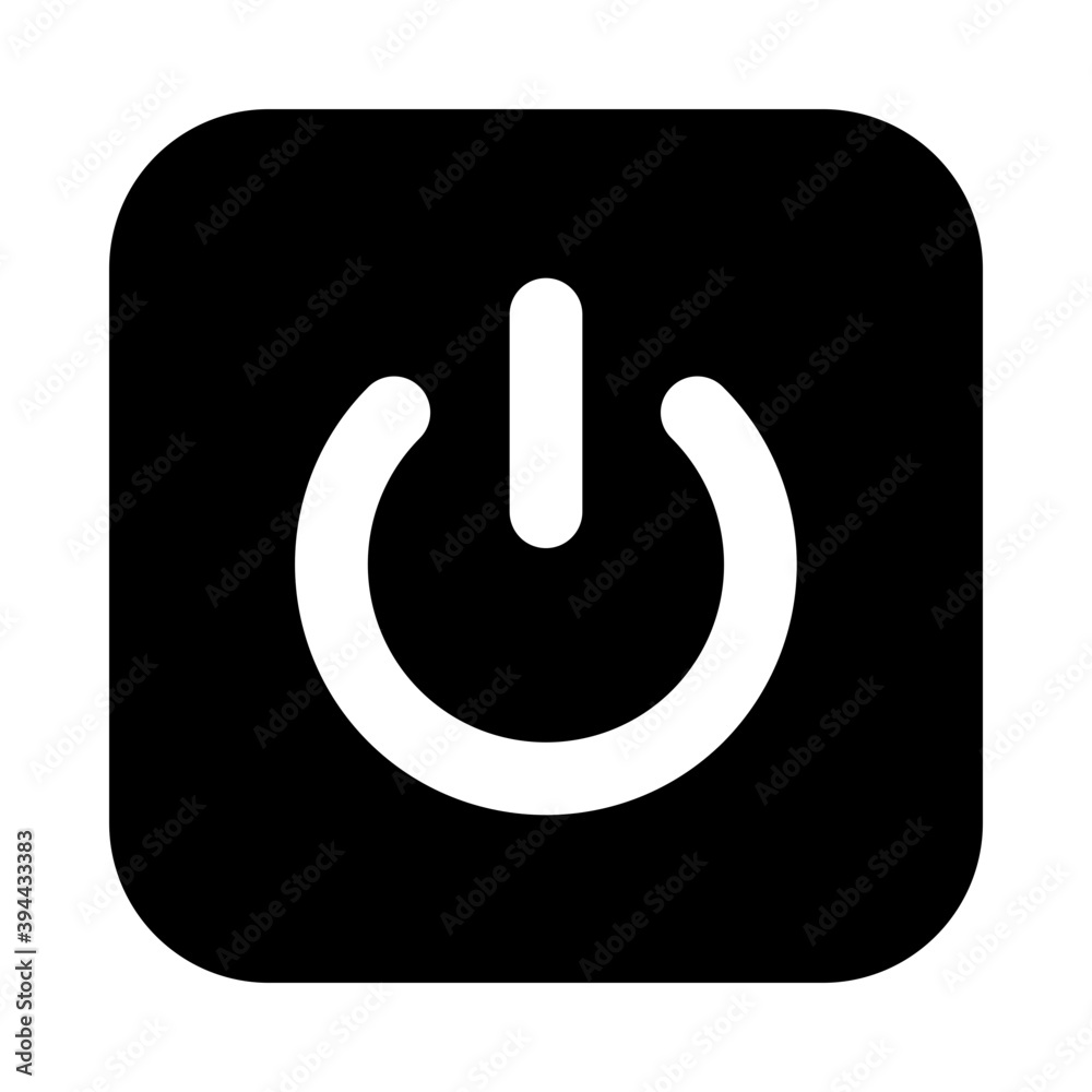 Power button, an icon of shutdown button
Power button, an icon of shutdown button