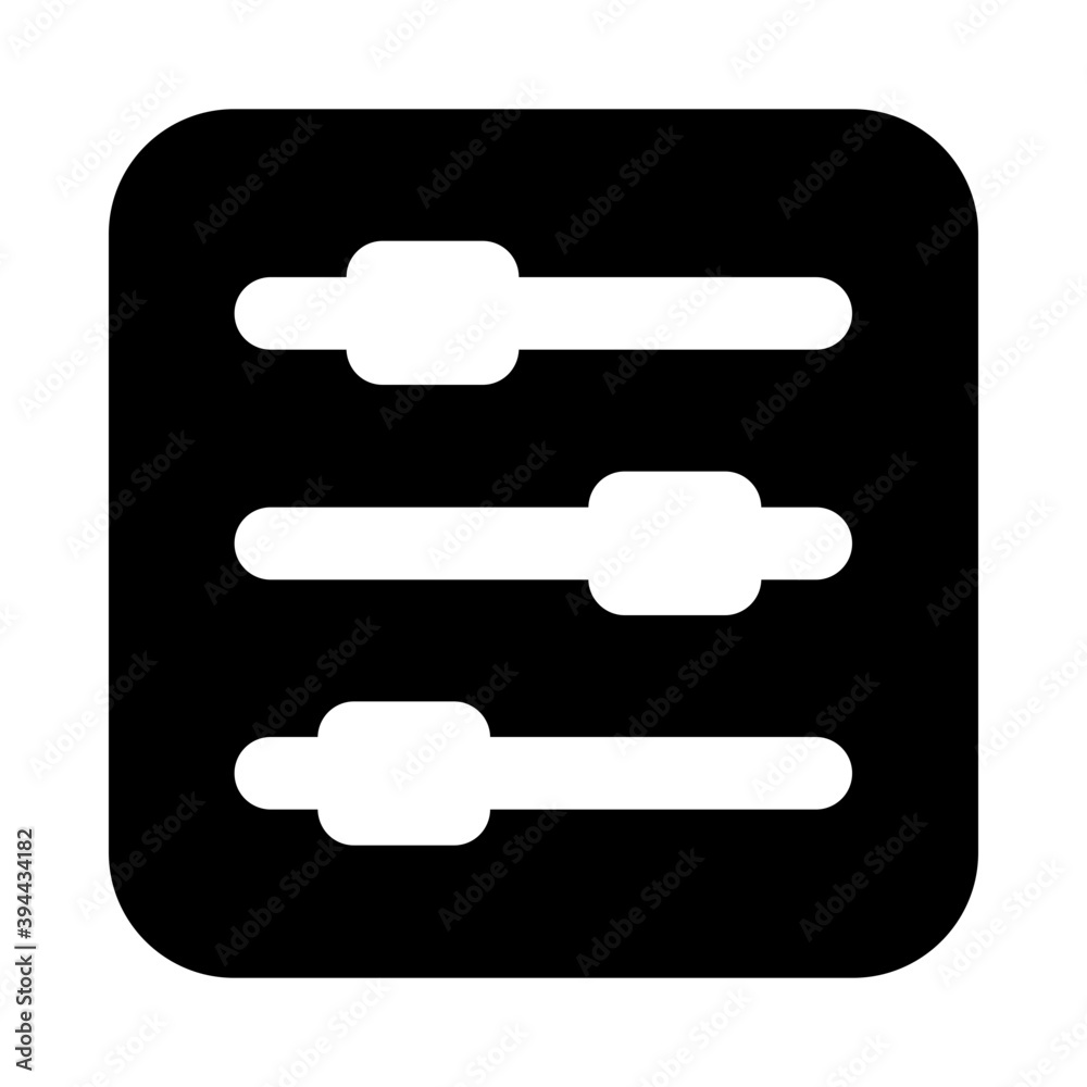 Sound equalizer vector, sound controller in solid style
Sound equalizer vector, sound controller in solid style