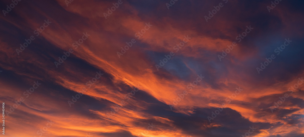Fototapeta premium Colorful clouds at sunset