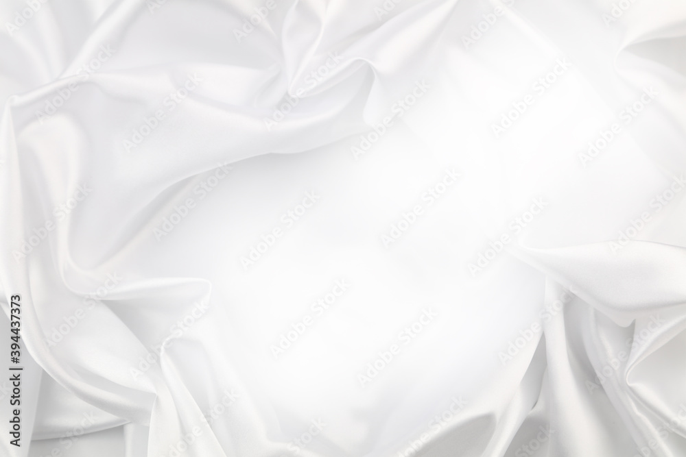 White silk fabric texture background