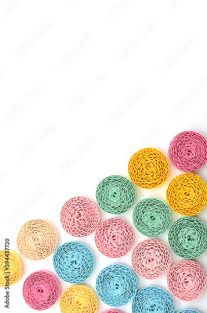 quilling paper background, abstract