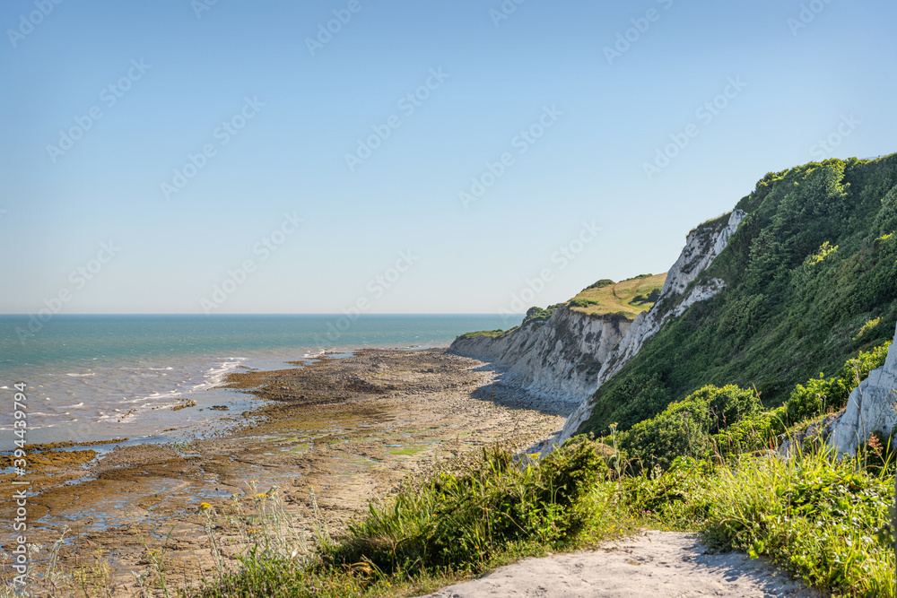 Cliffs and Rocky Foreshore West of Eastbourne, Sussex, England