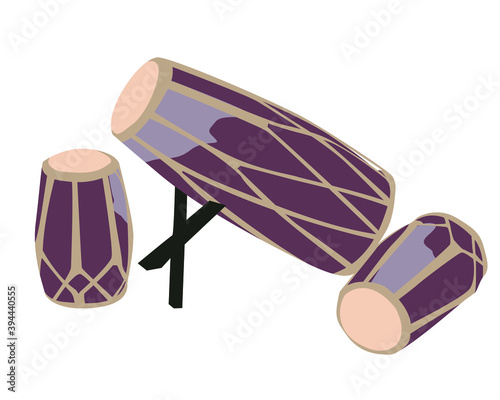 Salendro kulanter one of many gamelans in Indonesia vector illustration