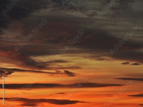 Fototapeta Naklejka Na Ścianę i Meble -  sunset in the sky , zachód słońca