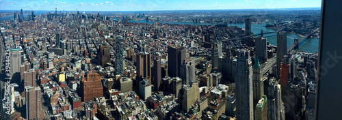 View of New York from the one world observatory