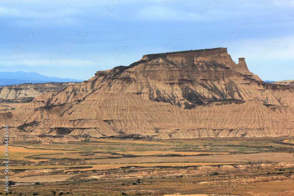 Desert landscape in a cloudy day in Bardenas Reales of Navarra, Spain. Desert landscape in a cloudy day in Bardenas Reales of Navarra, Spain.