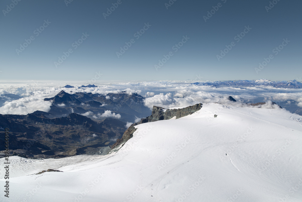 Ascension du Breithorn, Zermatt, Suisse en été