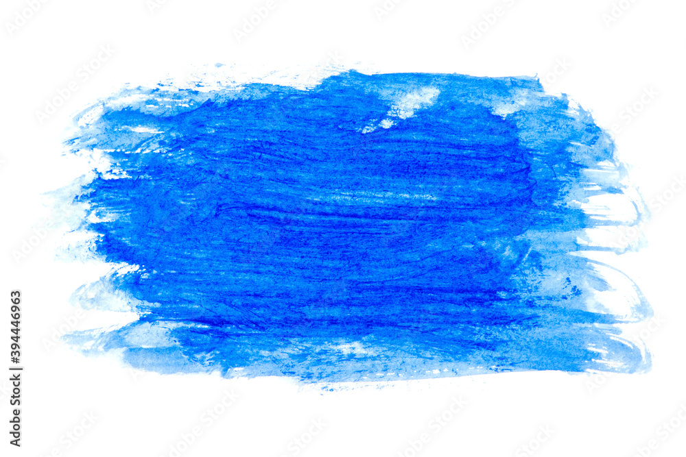 Blue abstract background in watercolor style