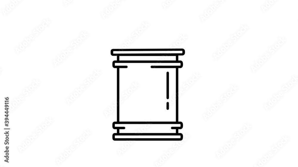 Barrel line icon on the Alpha Channel Barrel line icon on the Alpha Channel