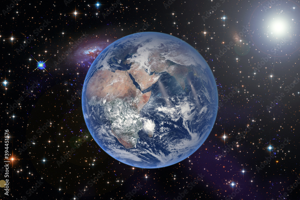 Obraz premium Earth and space. The elements of this image furnished by NASA.