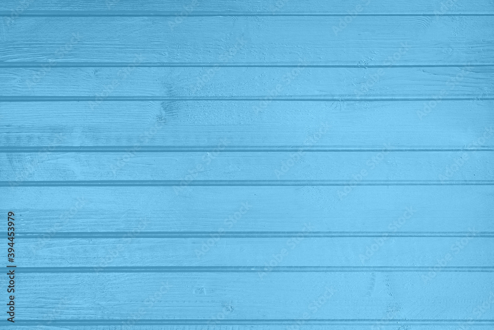 Blue painted, planked wooden textured boards background