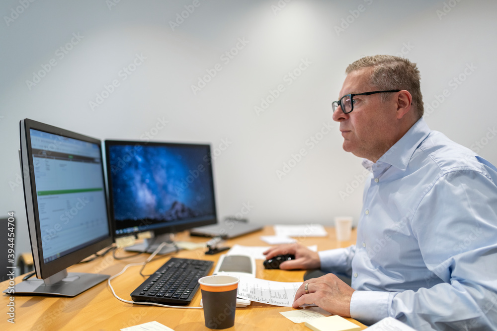 Man in office, Sweden Man in office, Sweden