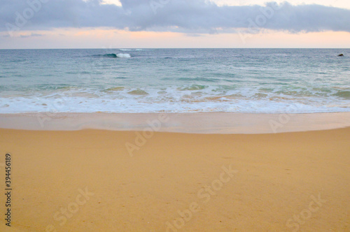 waves reaching the sand at the beach