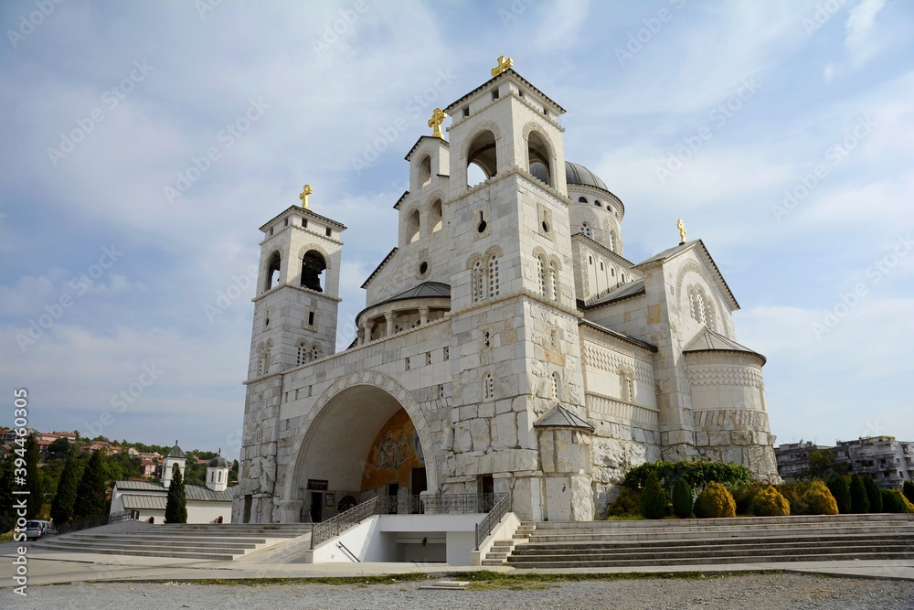 Cathedral of the Resurrection of Christ in Podgorica. Montenegro