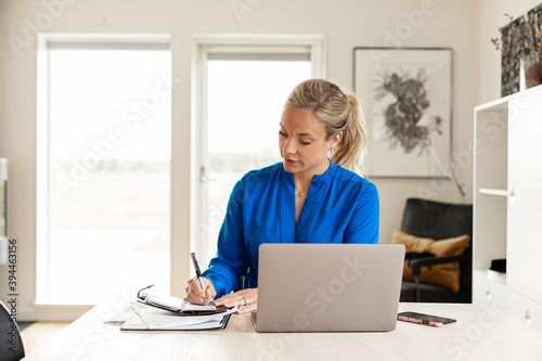Woman in office, Sweden