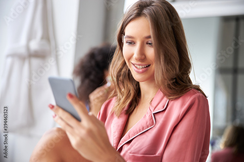 Girl browsing internet