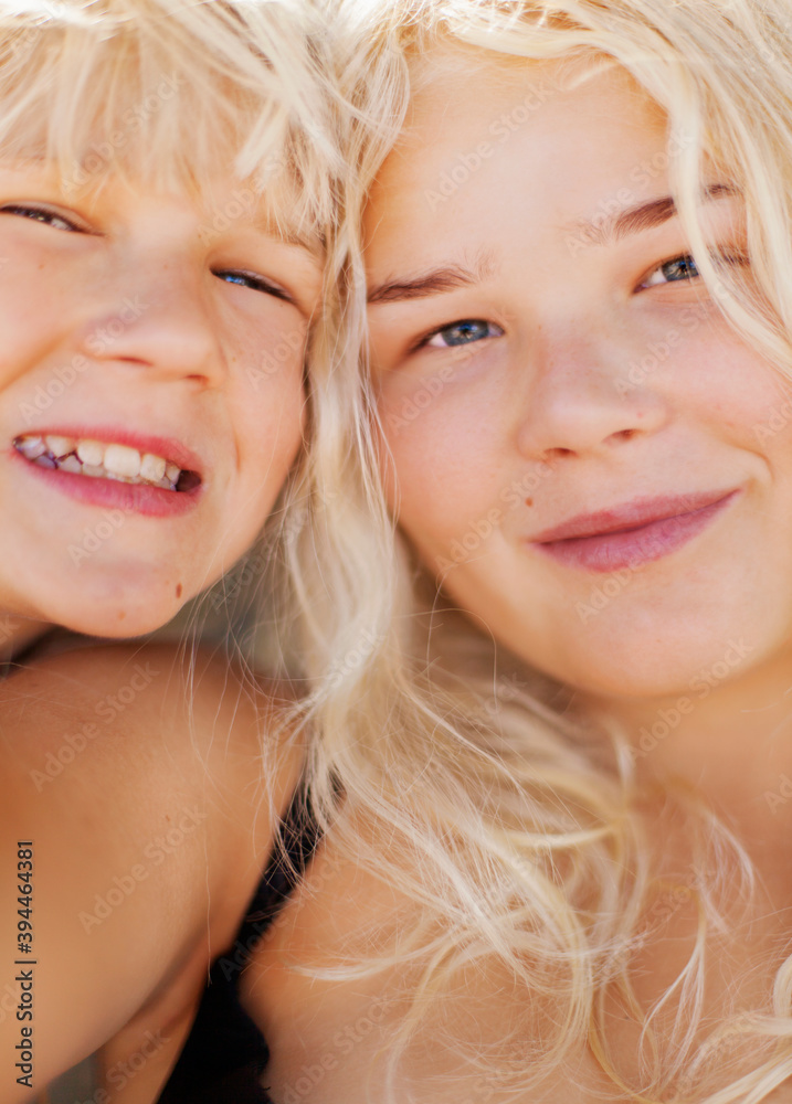 Portrait of two sisters, Sweden Portrait of two sisters, Sweden